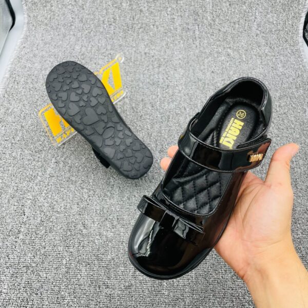 Black T-bar School Shoe